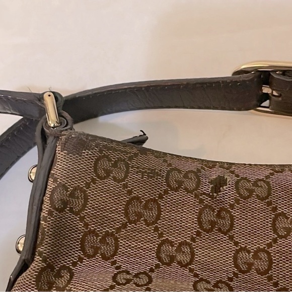 GG Canvas Horse Bit Vintage Authentic Crossbody Bag - Picture 6 of 8